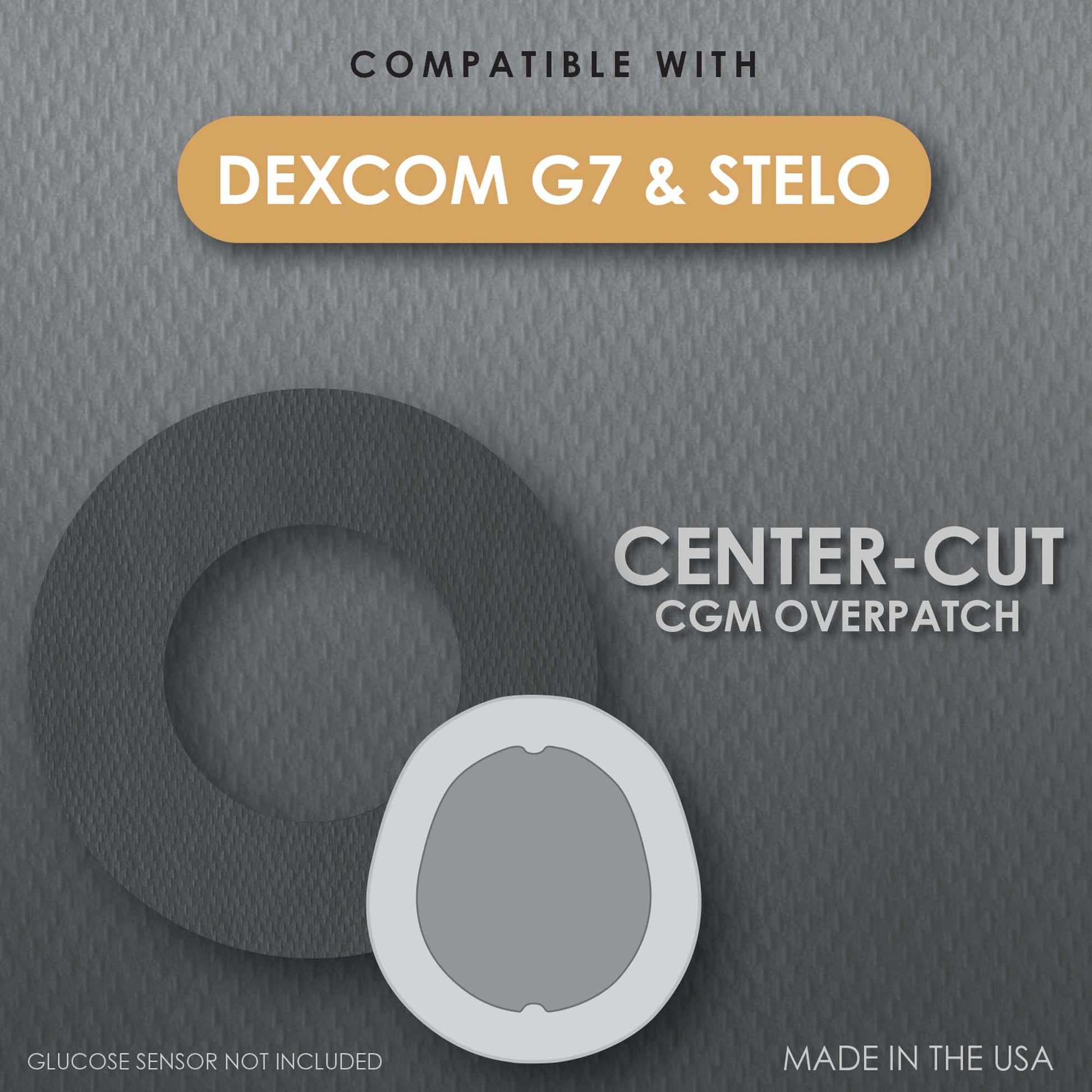 Cover Guard Sensor Overpatch Black For Dexcom G7