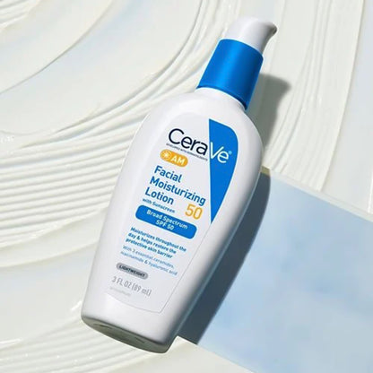 CeraVe® AM Facial Moisturizing Lotion, SPF 50, Bottle