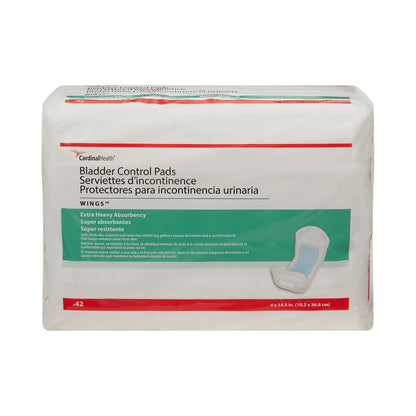 Sure Care™ Bladder Control Pads, Extra Heavy Absorbency, 4 x 14.5 Inch