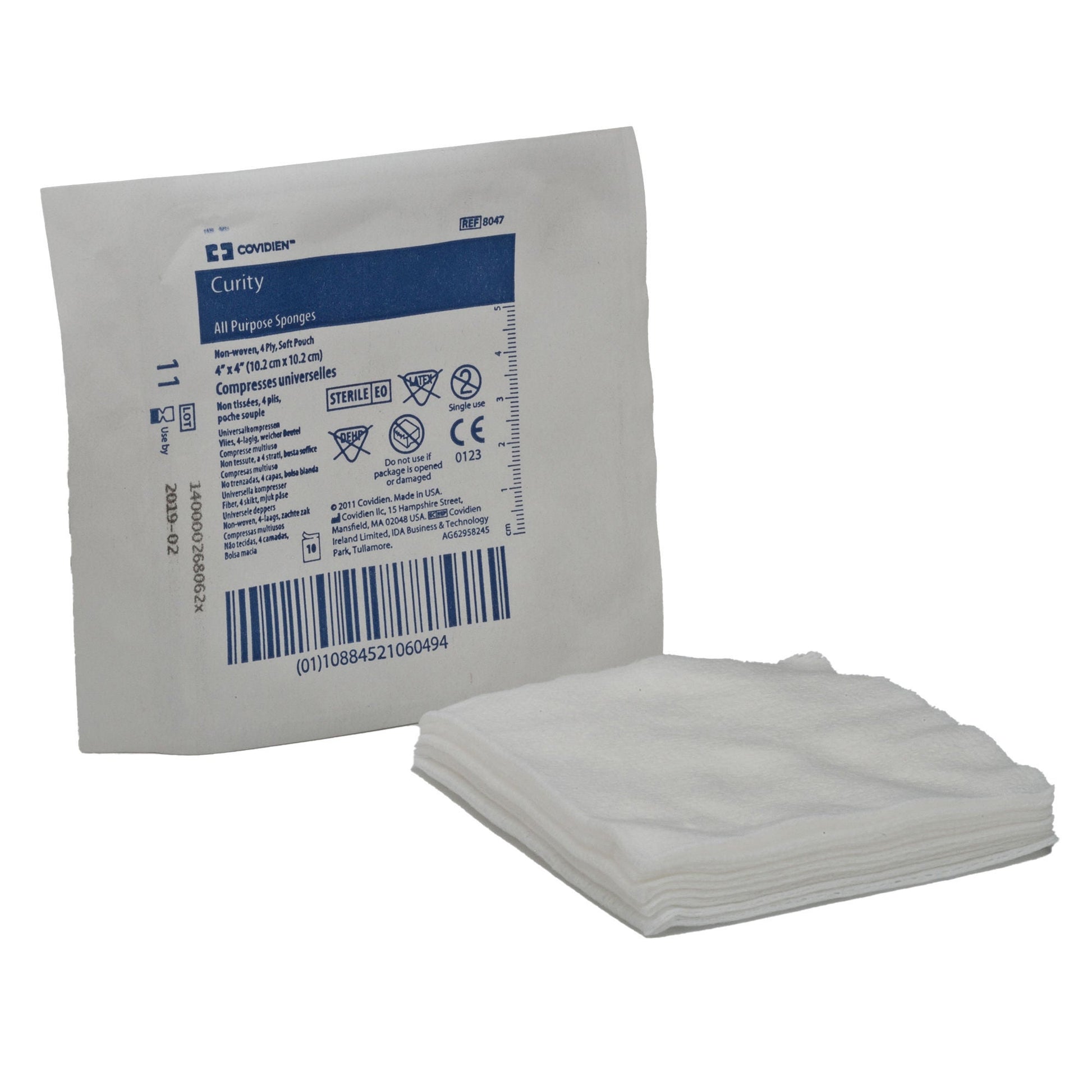 Curity™ Sterile Nonwoven Sponge, 4-Ply