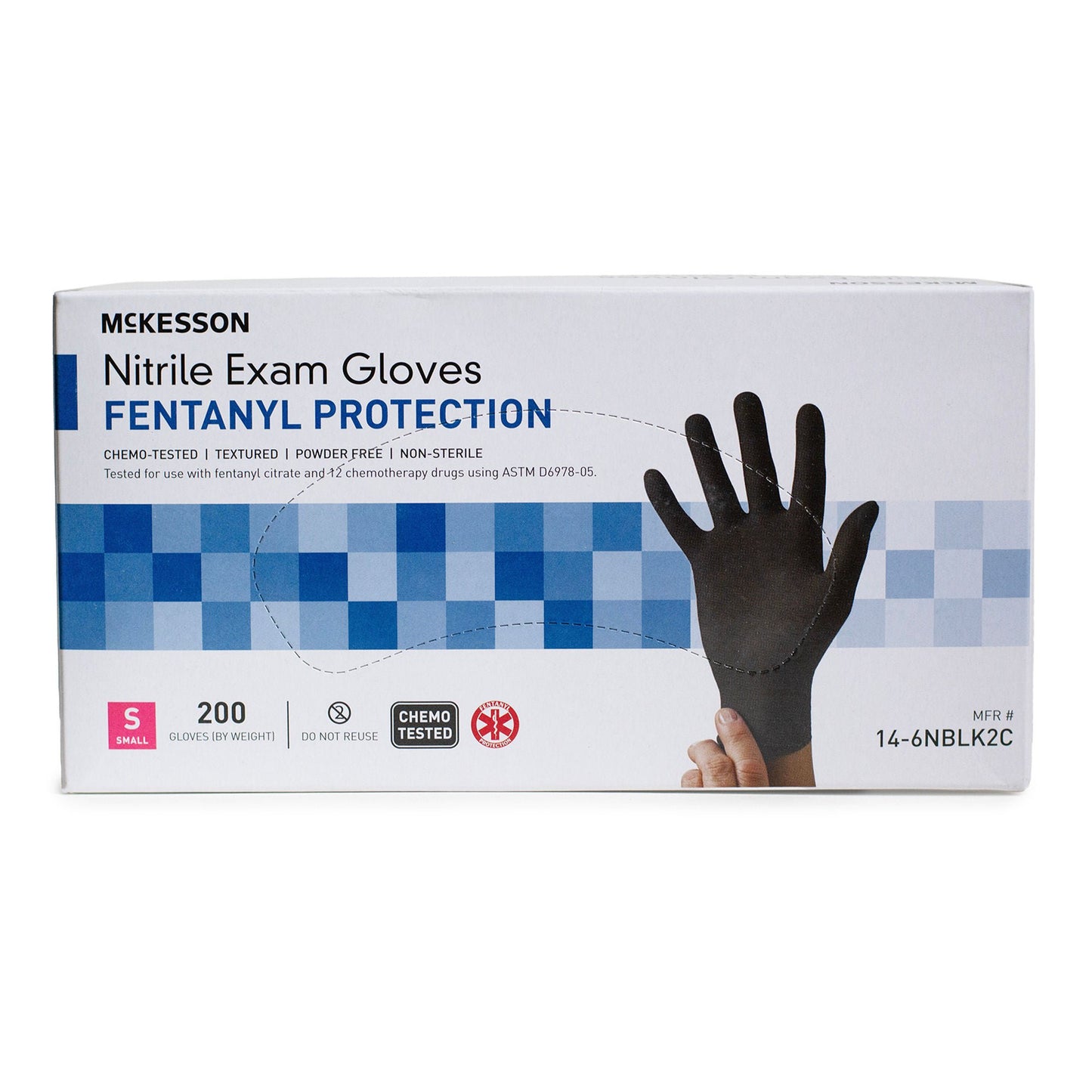 McKesson Confiderm® BLK Nitrile Exam Gloves, Black - view 6
