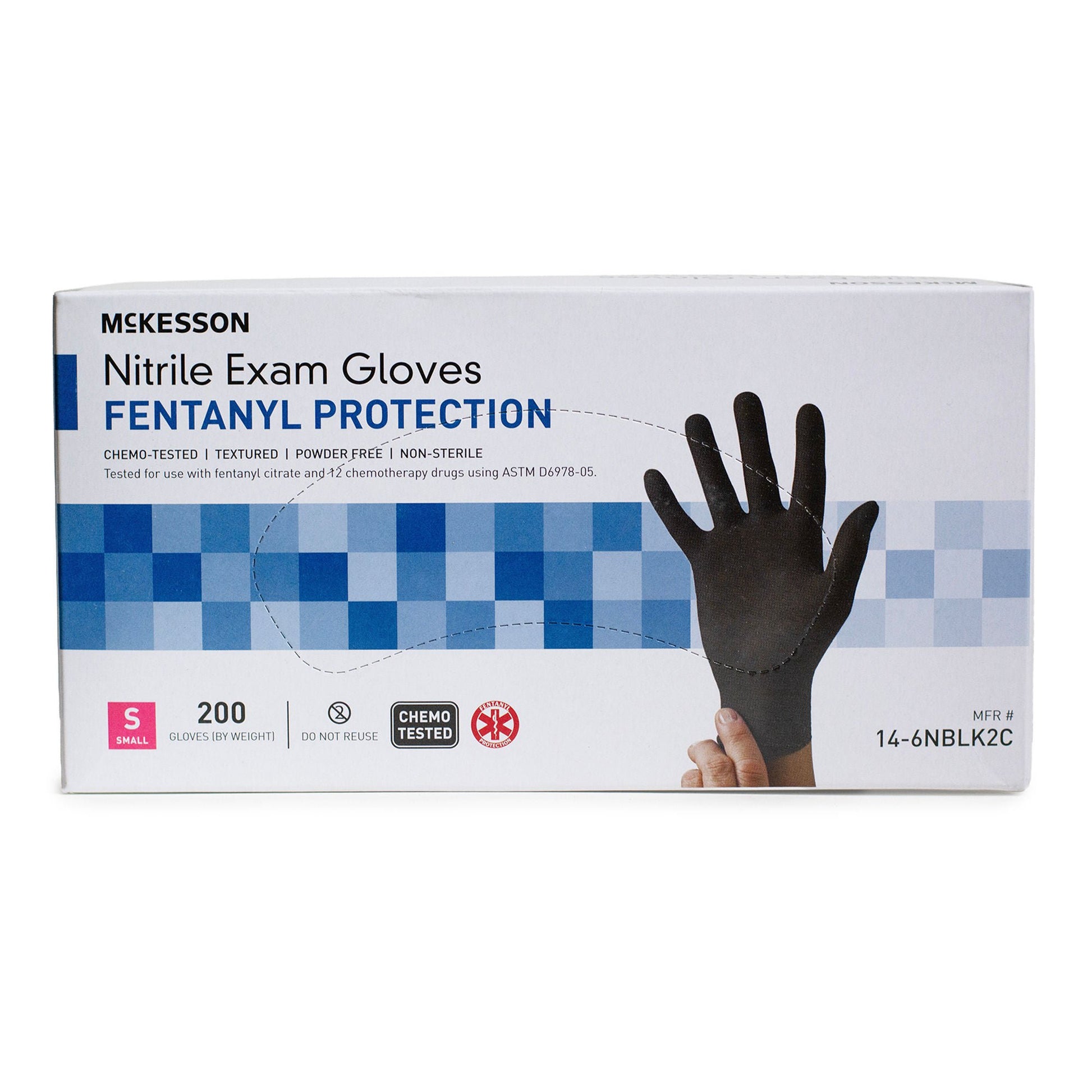 McKesson Confiderm® BLK Nitrile Exam Gloves, Black - view 6