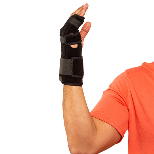 TKO Standard Hand / Finger Brace Neoprene / Nylon / UBL Right Hand Black