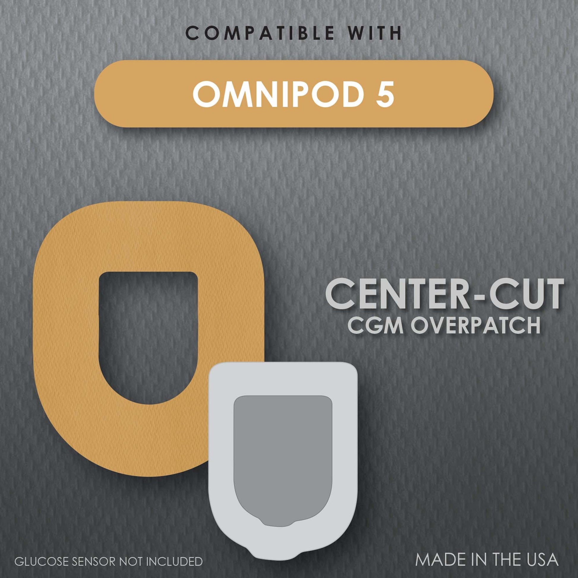CoverGuard Sensor Overpatch Tan For Omnipod 5 Sensor
