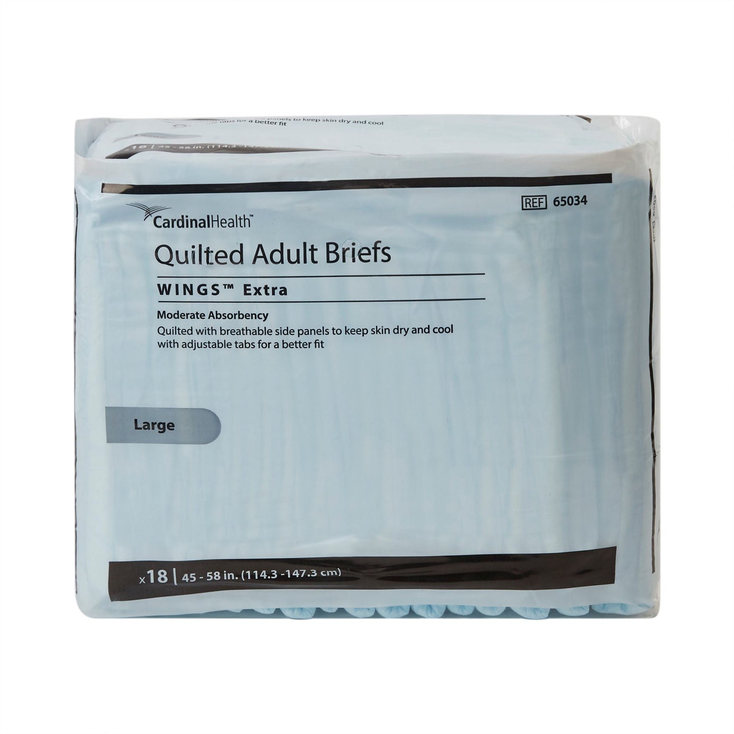 Simplicity Unisex Adult Incontinence Briefs, Moderate Absorbency, Blue