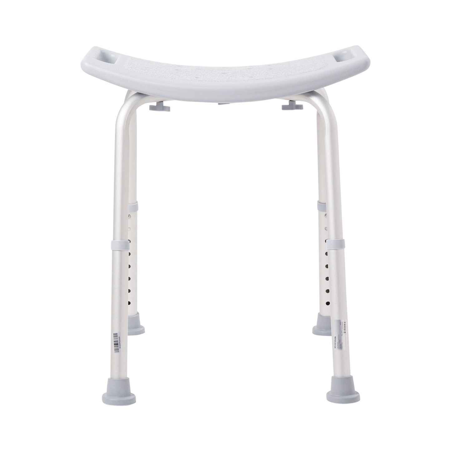 McKesson Aluminum Bath Bench Without Backrest, 15.5 – 19.5 Inch, Gray