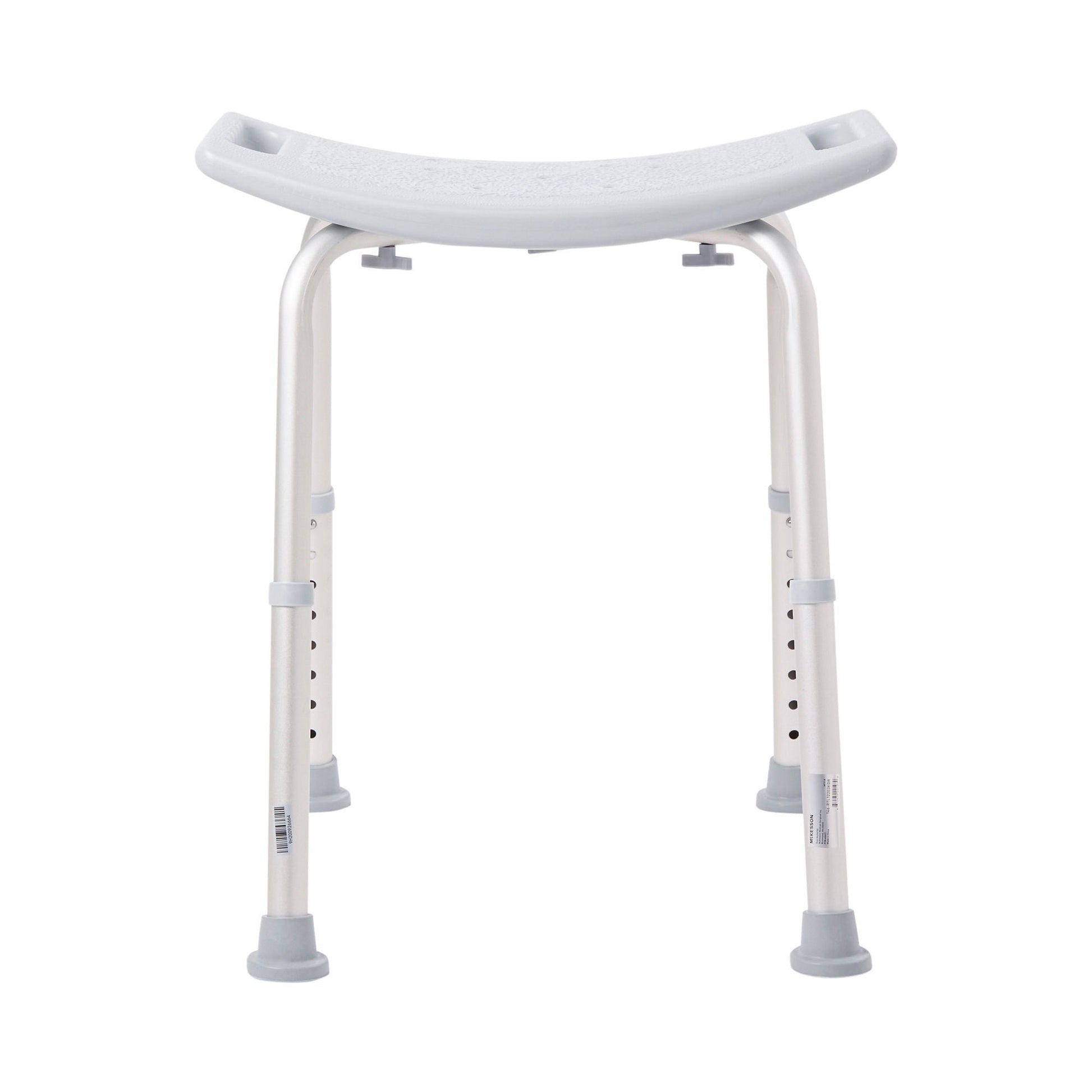 McKesson Aluminum Bath Bench Without Backrest, 15.5 – 19.5 Inch, Gray