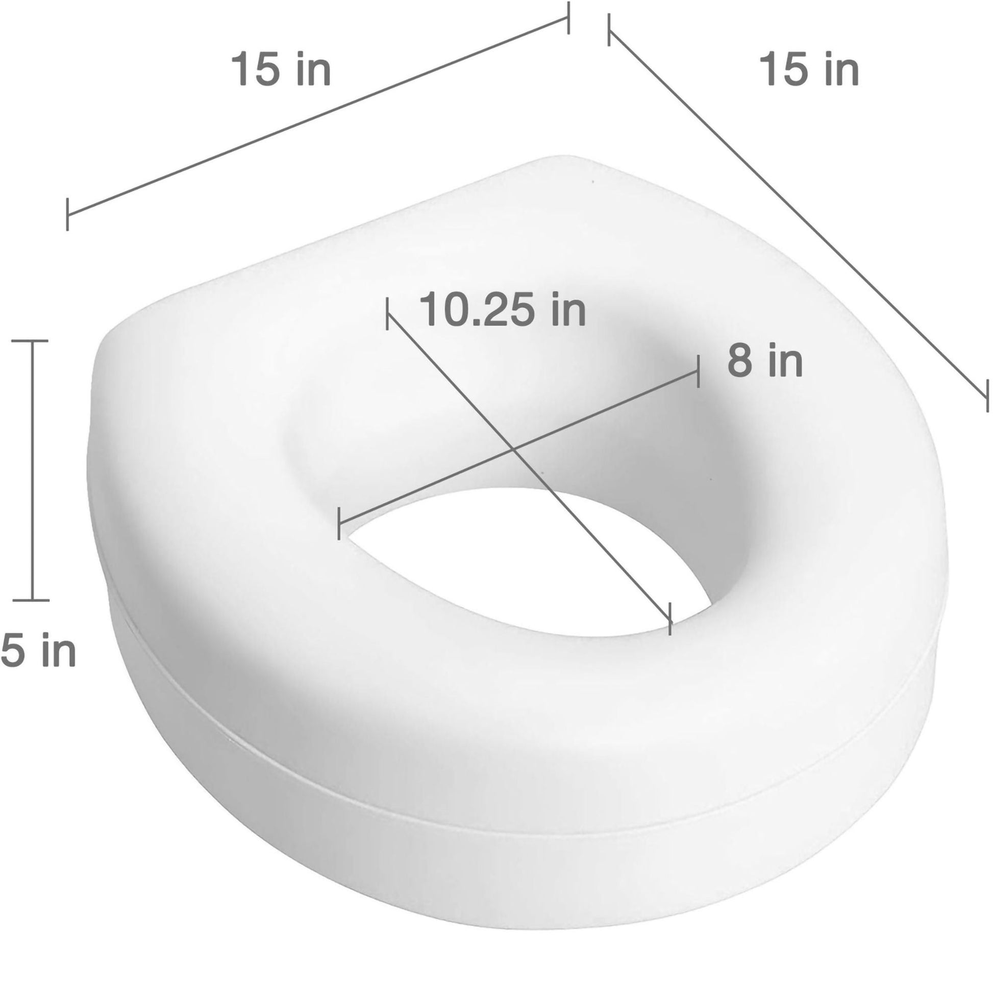 HealthSmart® Raised Toilet Seat