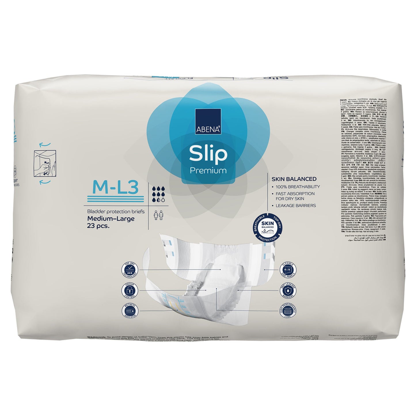 Abena® Slip Premium Flexi Fit Incontinence Briefs, M-L3
