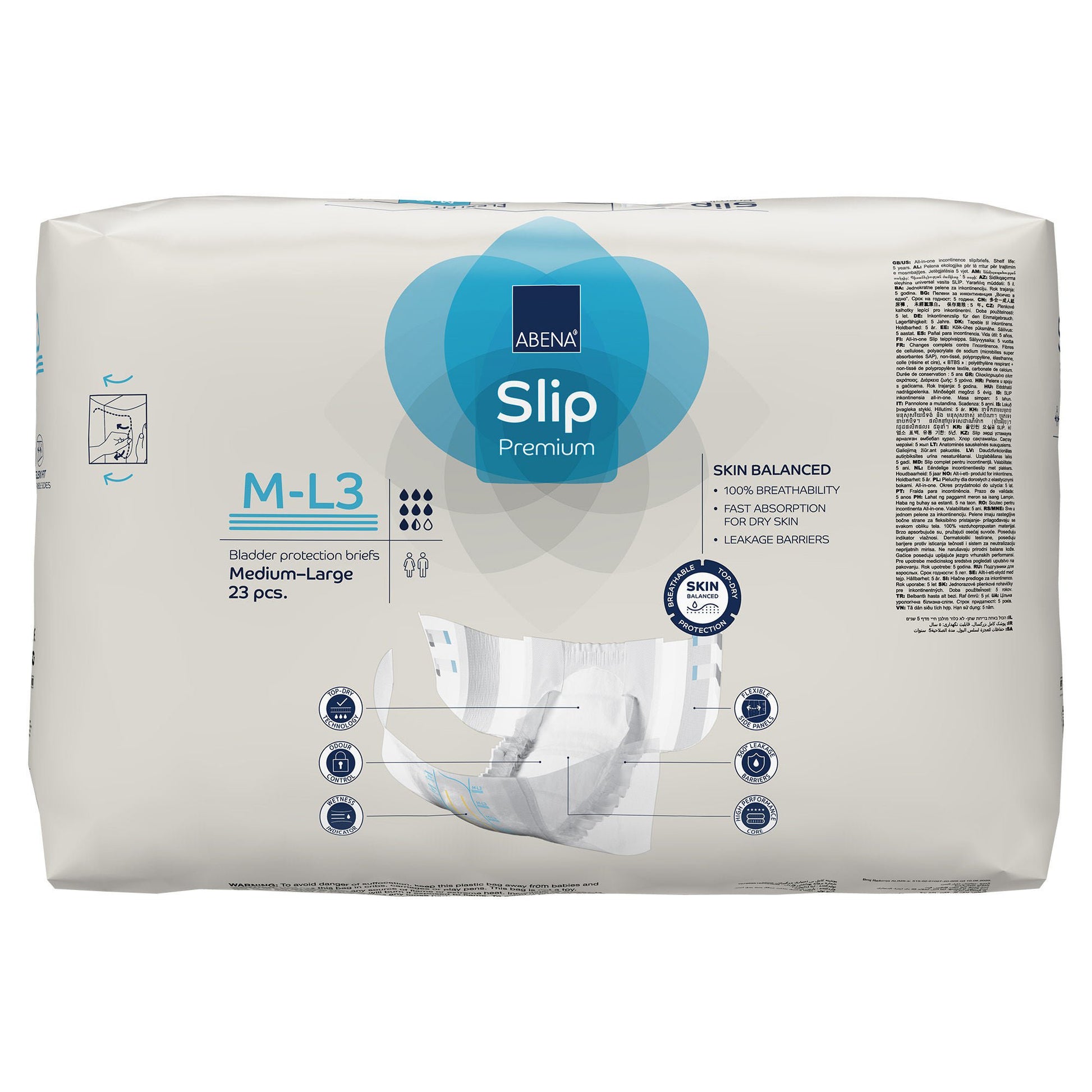 Abena® Slip Premium Flexi Fit Incontinence Briefs, M-L3