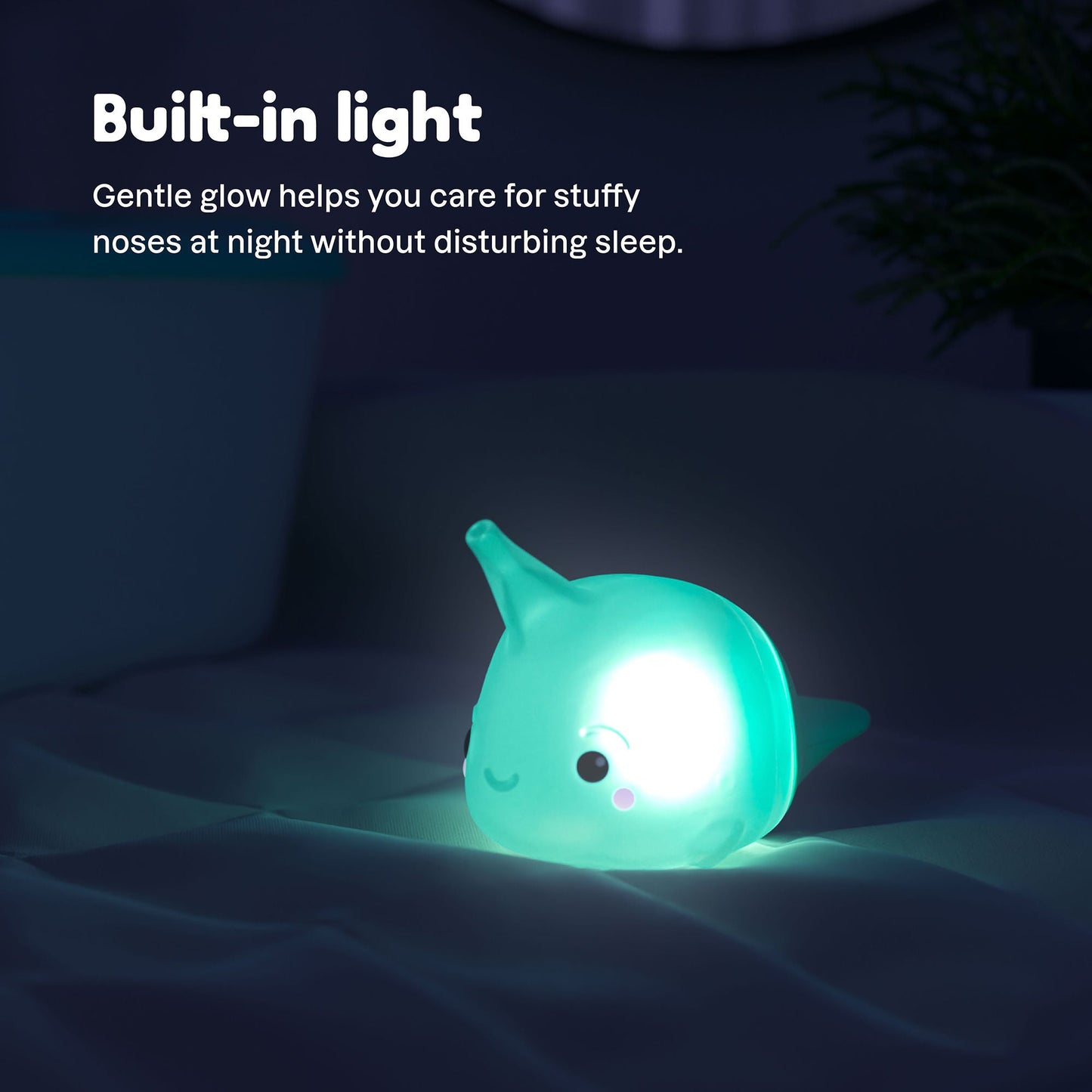 Playhouse MD Nasal Bulb for Babies and Toddlers, Green, Narwhal Character