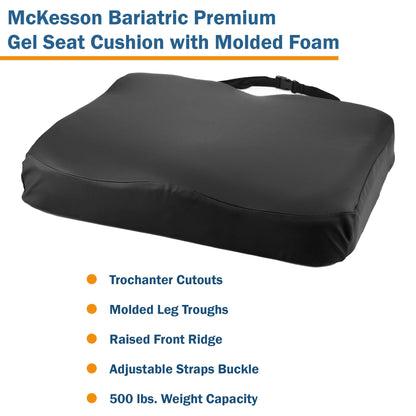 McKesson Premium Molded Foam Seat Cushion, 22 x 18 x 3 Inch