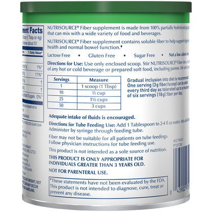 Nutrisource® Fiber Supplement, canister
