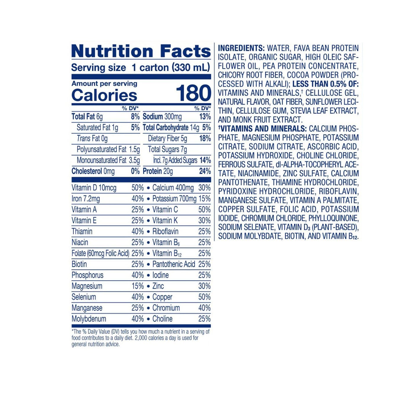 Ensure® Plant Based Protein Nutrition Shake, Chocolate, carton