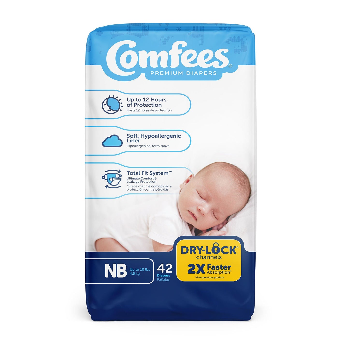 Attends Comfees Premium Baby Diapers, Unisex, Tab Closure