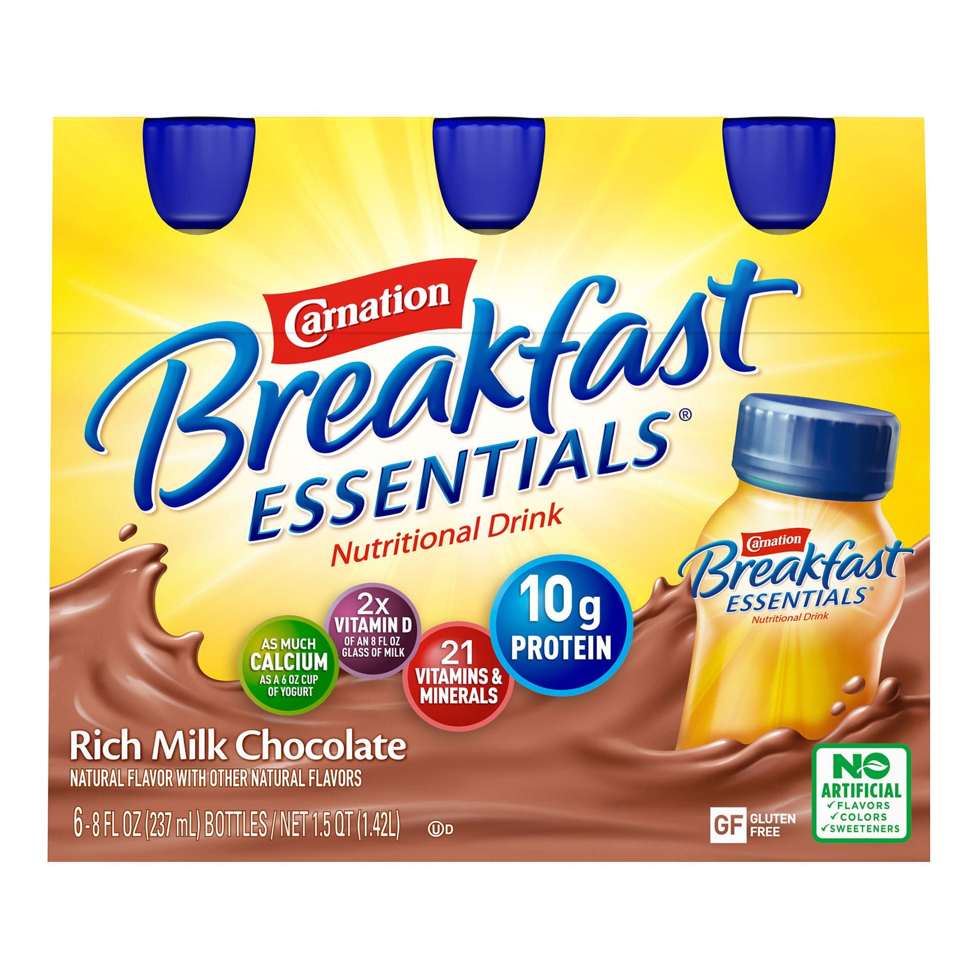 Carnation Breakfast Essentials® Chocolate Nutritional Drink, bottle
