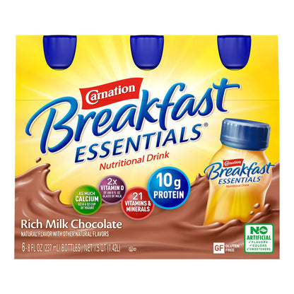 Carnation Breakfast Essentials® Chocolate Nutritional Drink, bottle