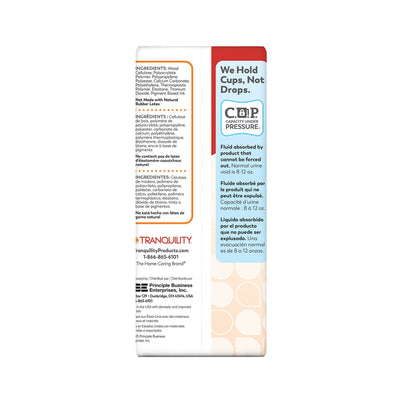 Tranquility Premium Maximum Bladder Control Pad 12 Inch Length Heavy Absorbency Super Absorbent Core