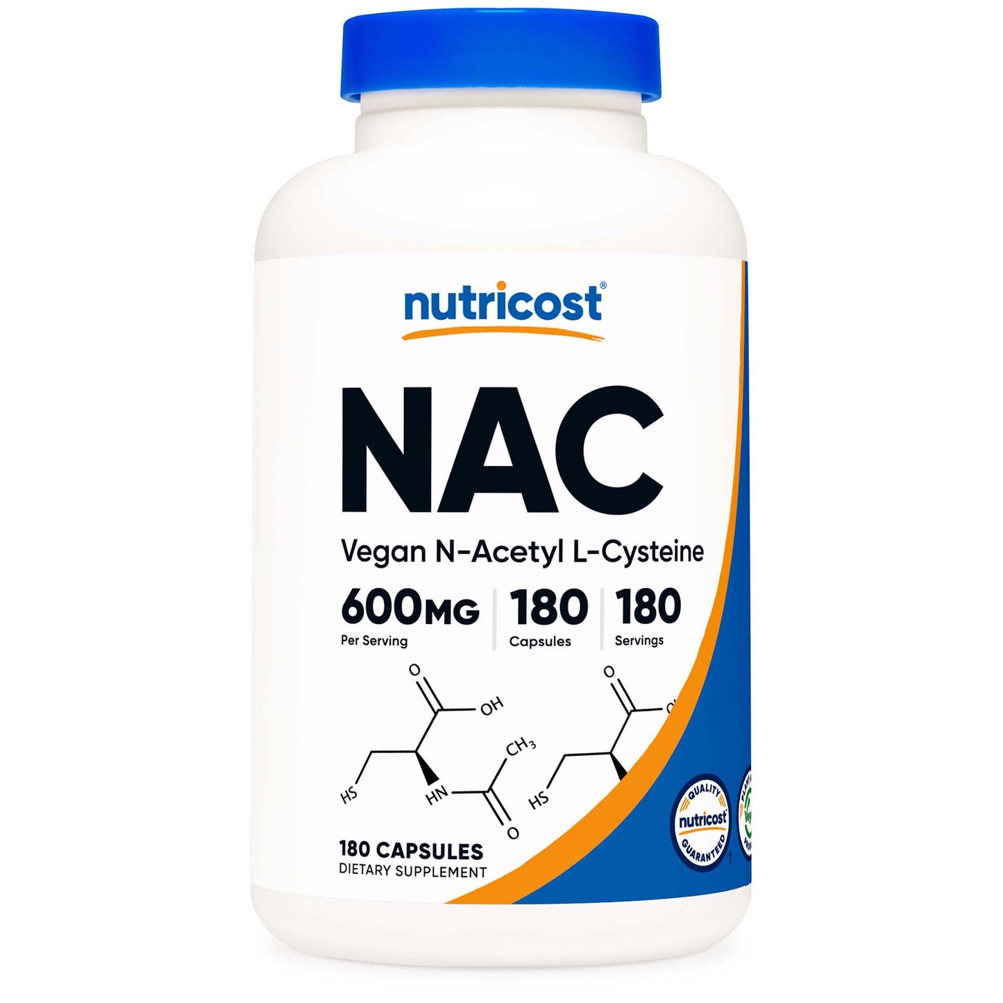 nutricost Dietary Supplement Acetyl L-Cysteine NAC 600 mg Strength Capsule