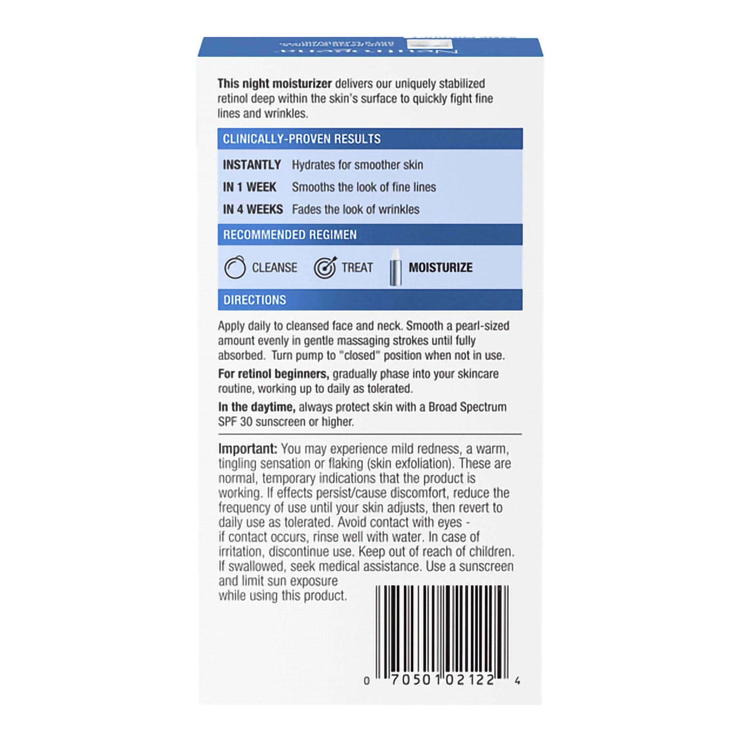 Neutrogena® Rapid Wrinkle Repair Retinol Moisturizer Night Unscented