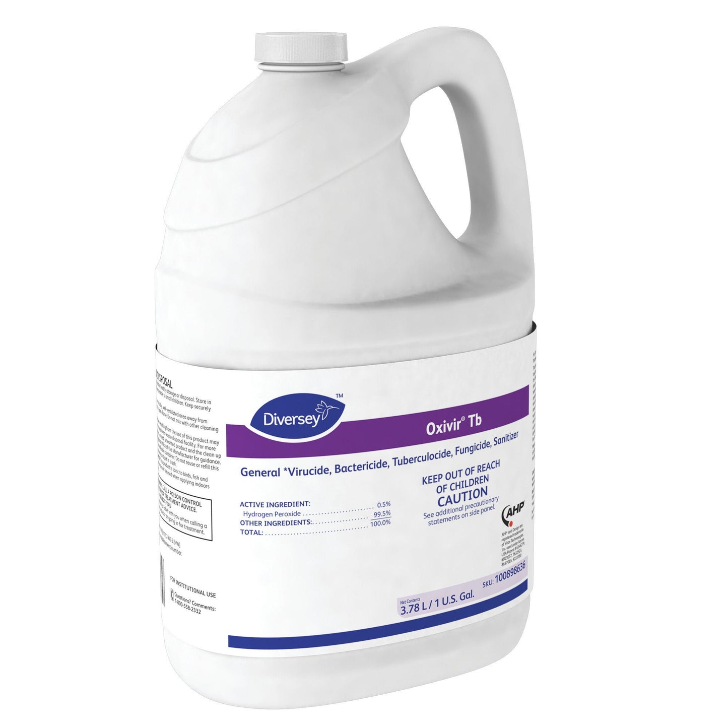 Diversey Oxivir Tb Surface Disinfectant Cleaner Peroxide Based Manual Pour Liquid Jug Cherry Almond Scent