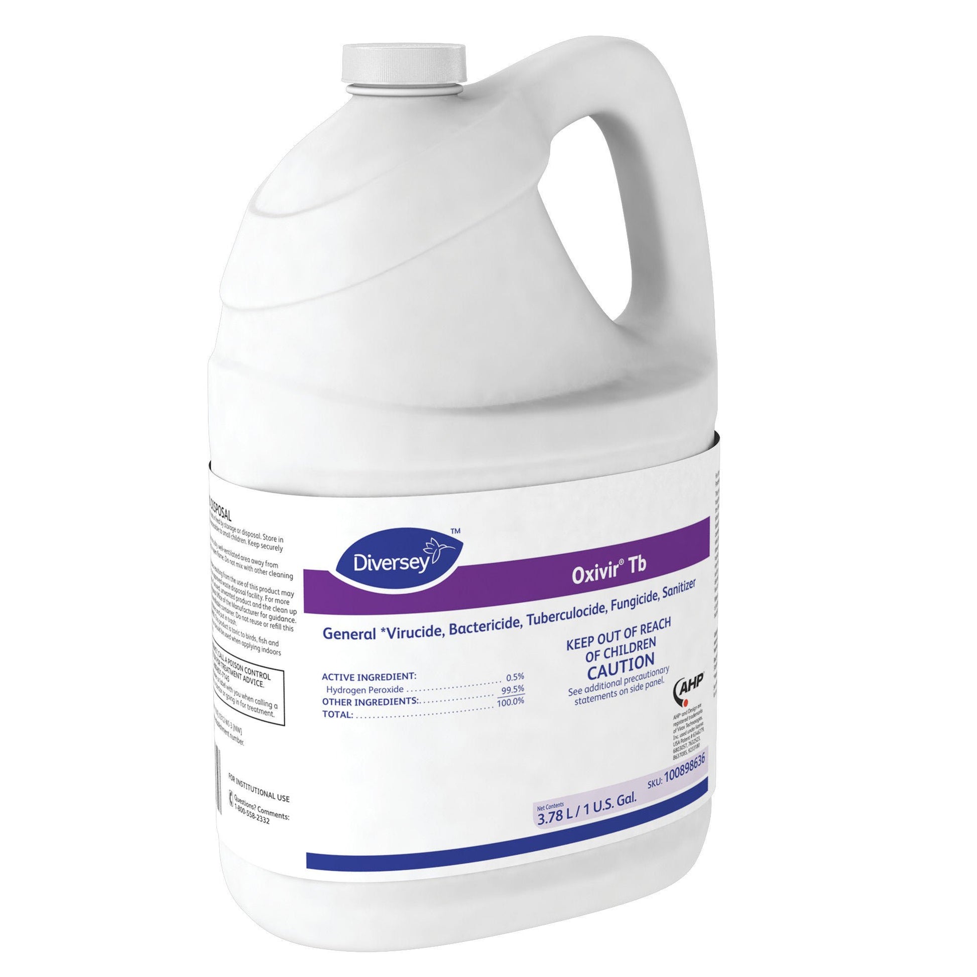 Diversey Oxivir Tb Surface Disinfectant Cleaner Peroxide Based Manual Pour Liquid Jug Cherry Almond Scent