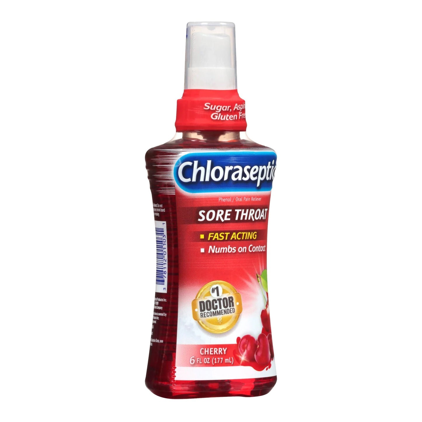Chloraseptic® Phenol Sore Throat Relief, Spray Bottle