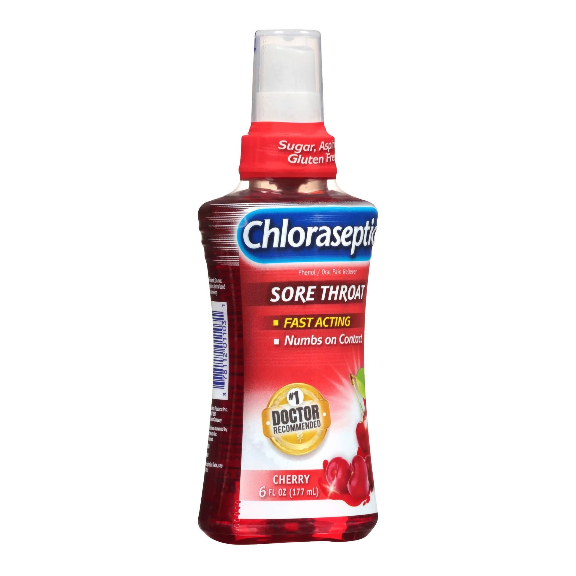 Chloraseptic® Phenol Sore Throat Relief, Spray Bottle