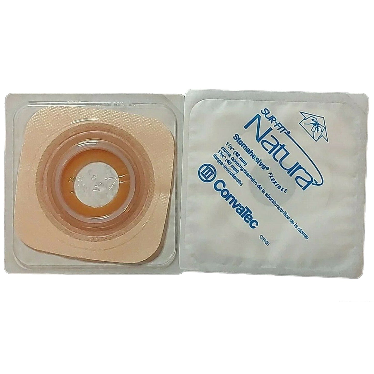 Sur-Fit Natura® Two-Piece Stomahesive® Skin Barrier, flange, 32 mm stomas