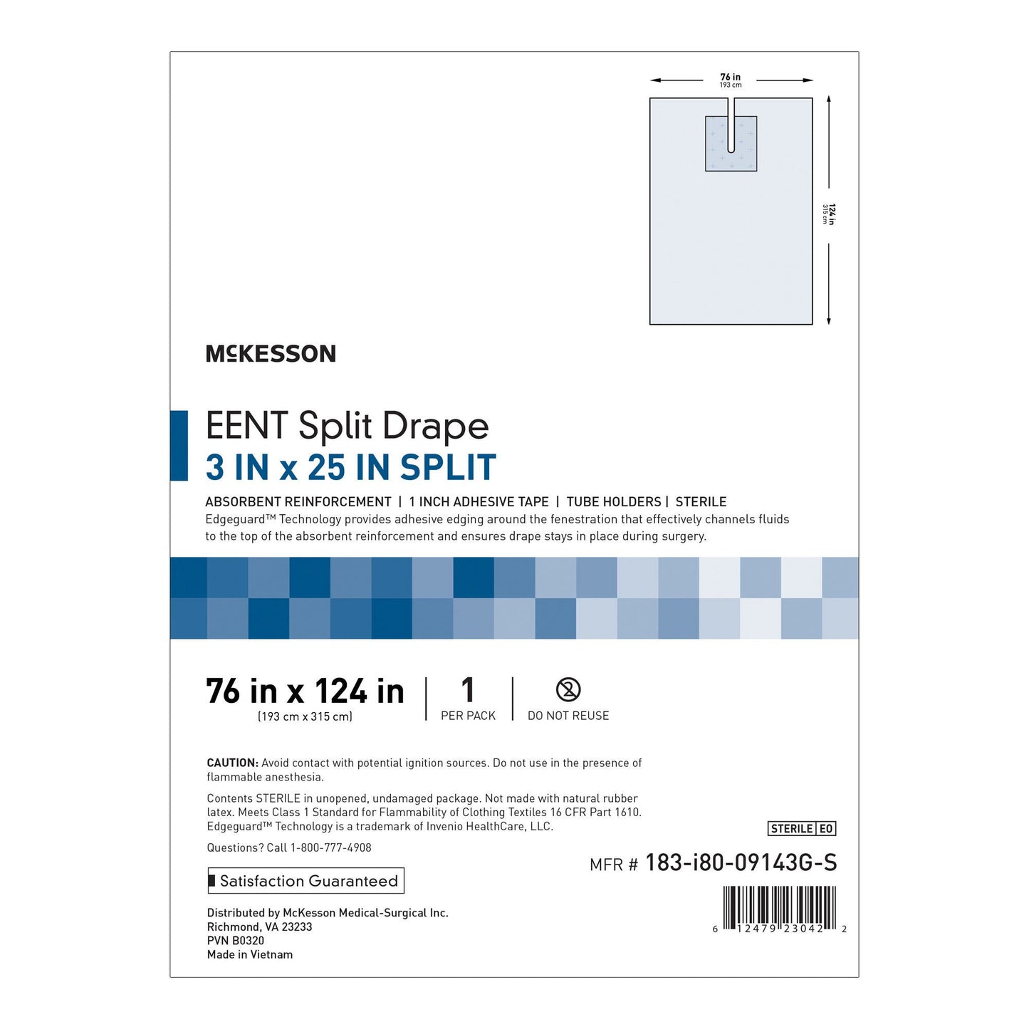 McKesson Sterile EENT Split Drape