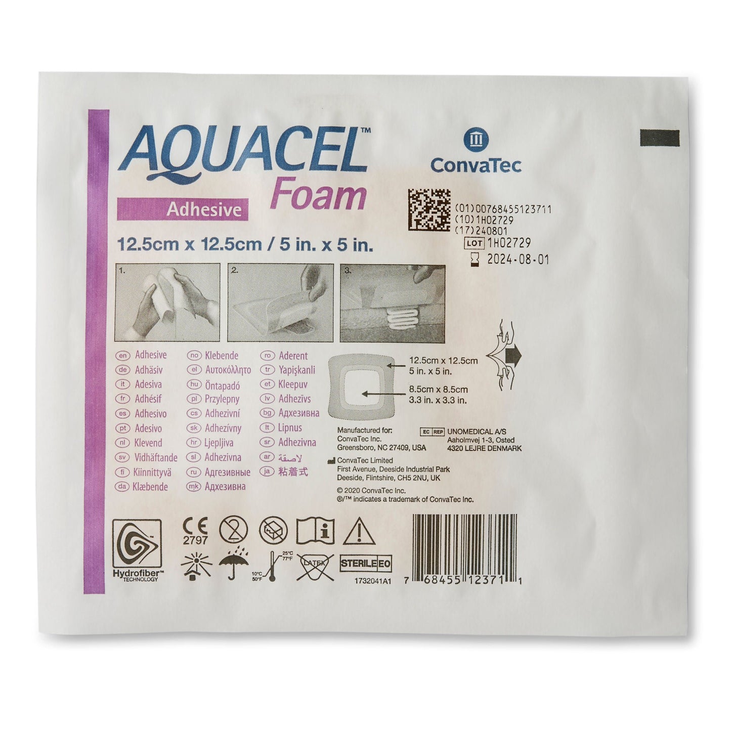 Aquacel® Silicone Adhesive with Border Silicone Foam Dressing