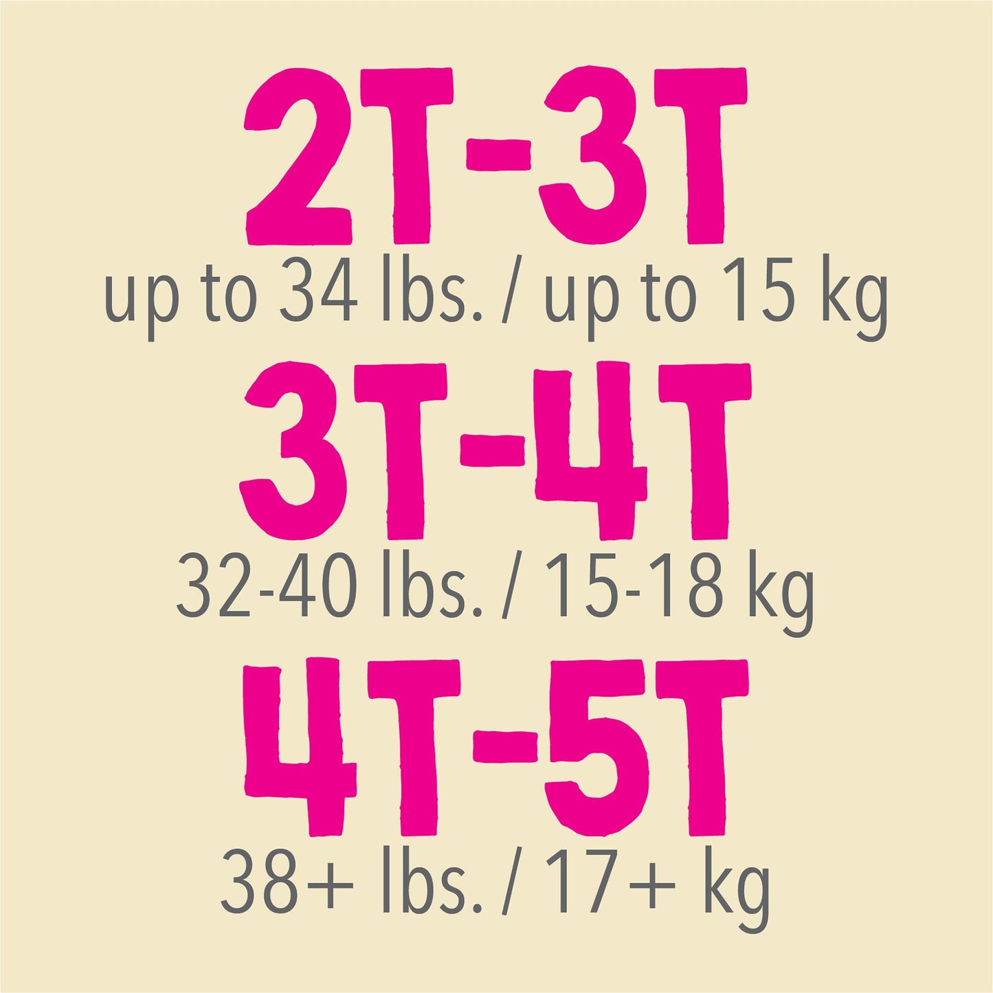 Cutie Pants® Toddler Training Pants, Pink Princess Print, 4T – 5T, Over 35 lbs.