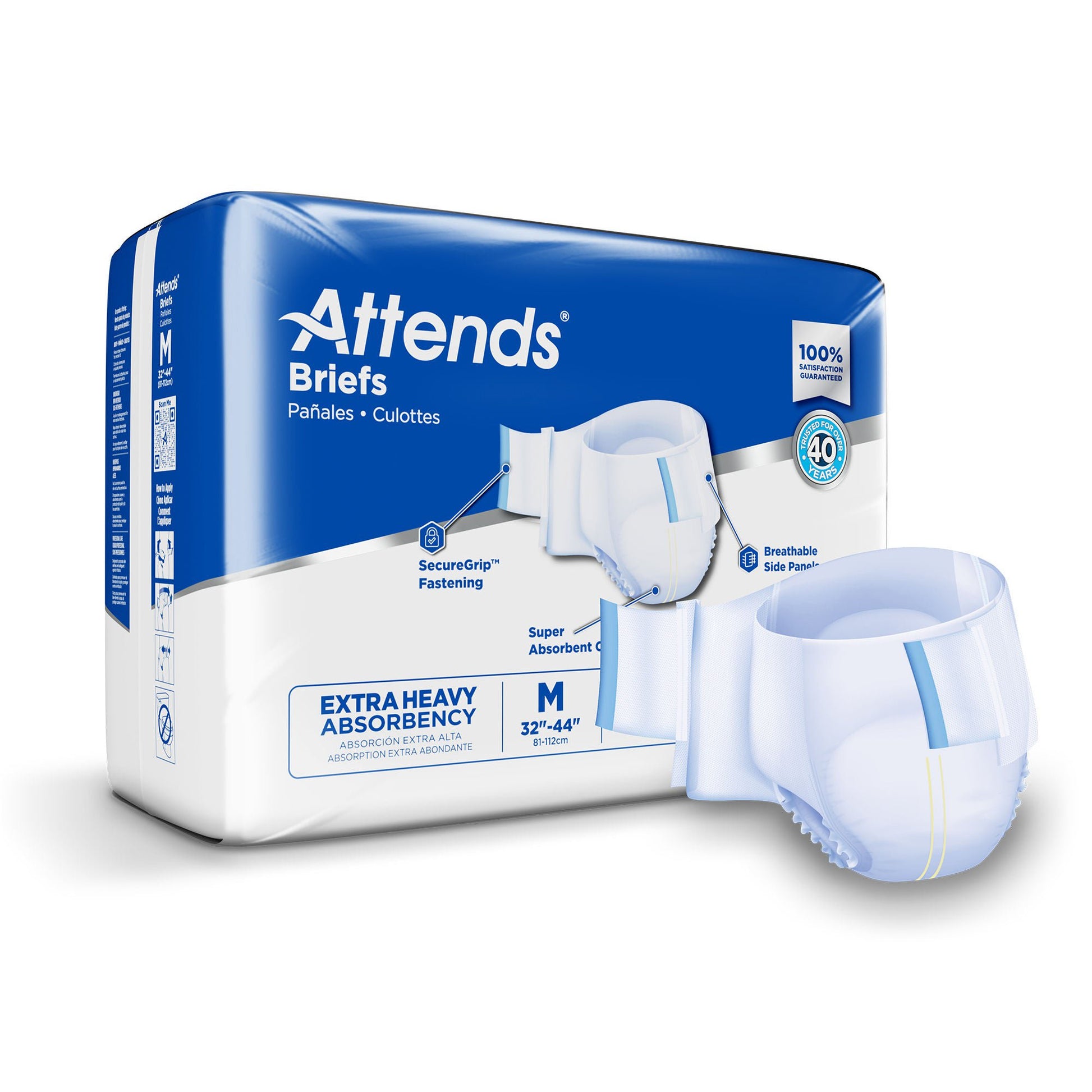 Attends® Extra Heavy Absorbency Briefs