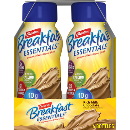 Carnation Breakfast Essentials® Chocolate Nutritional Drink, bottle