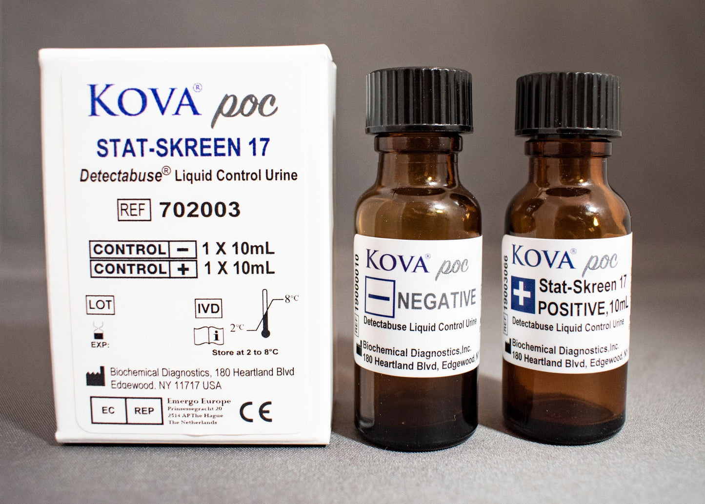 Detectabuse Stat-Skreen Drugs of Abuse Control Set Positive Level / Negative Level 2 X