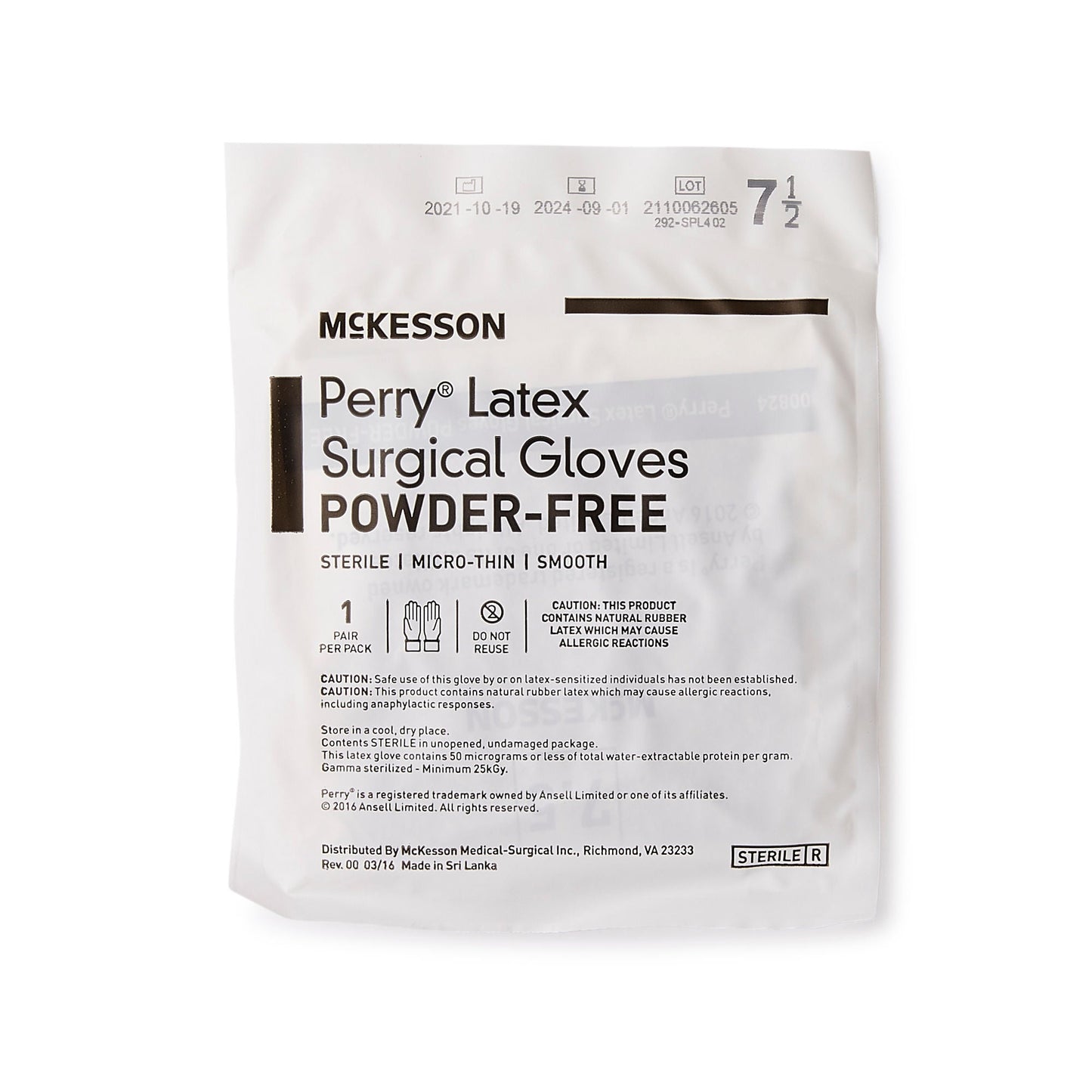 Sterile McKesson Perry® Latex Surgical Gloves, Brown - view 5