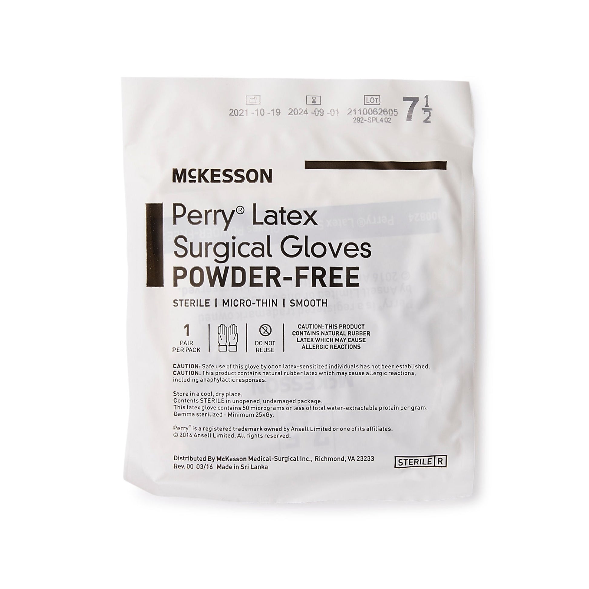 Sterile McKesson Perry® Latex Surgical Gloves, Brown - view 5