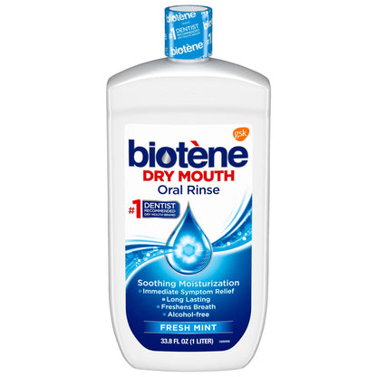Biotene Dry Mouth Oral Rinse Fresh Mint, Bottle