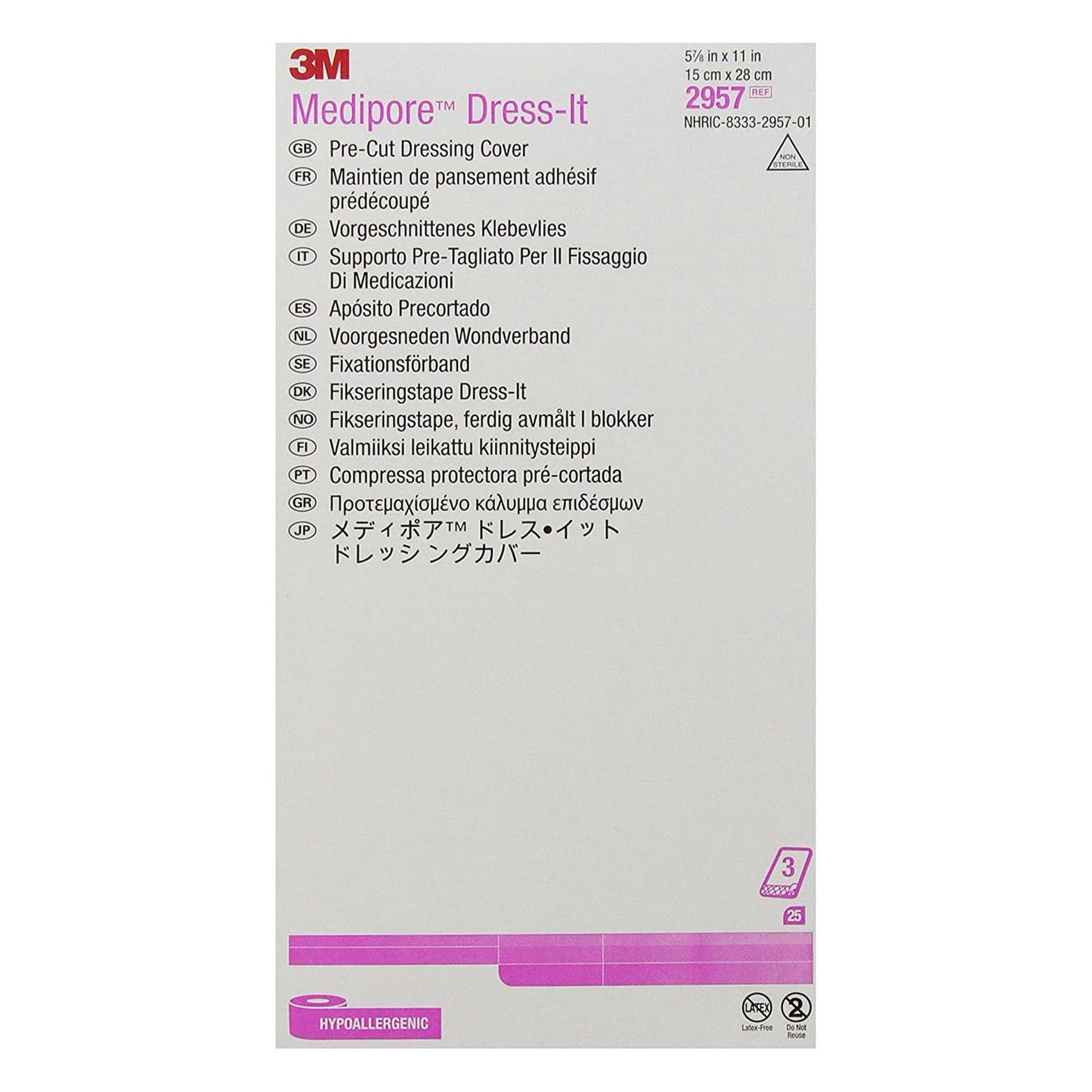 3M™ Medipore™ Dress-It Dressing Retention Tape with Liner