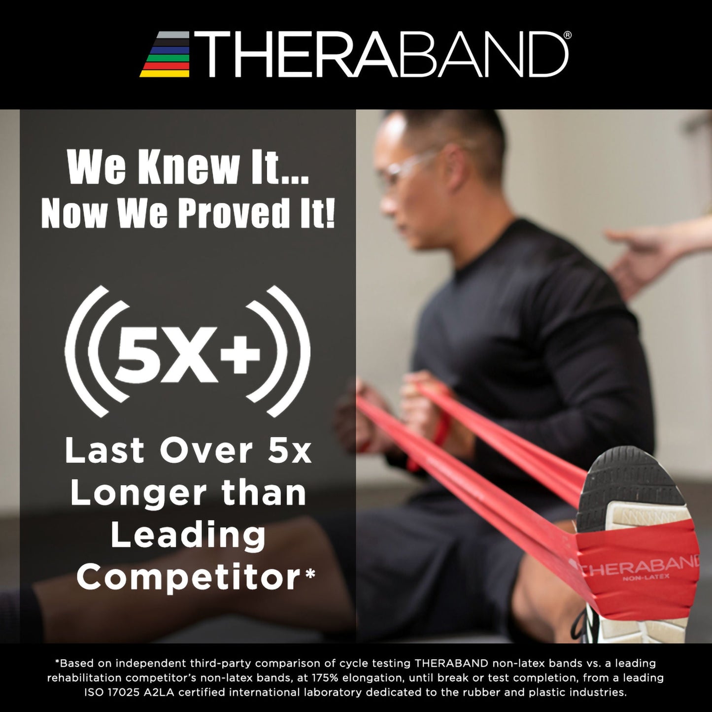TheraBand® Exercise Resistance Band, Red, Medium Resistance