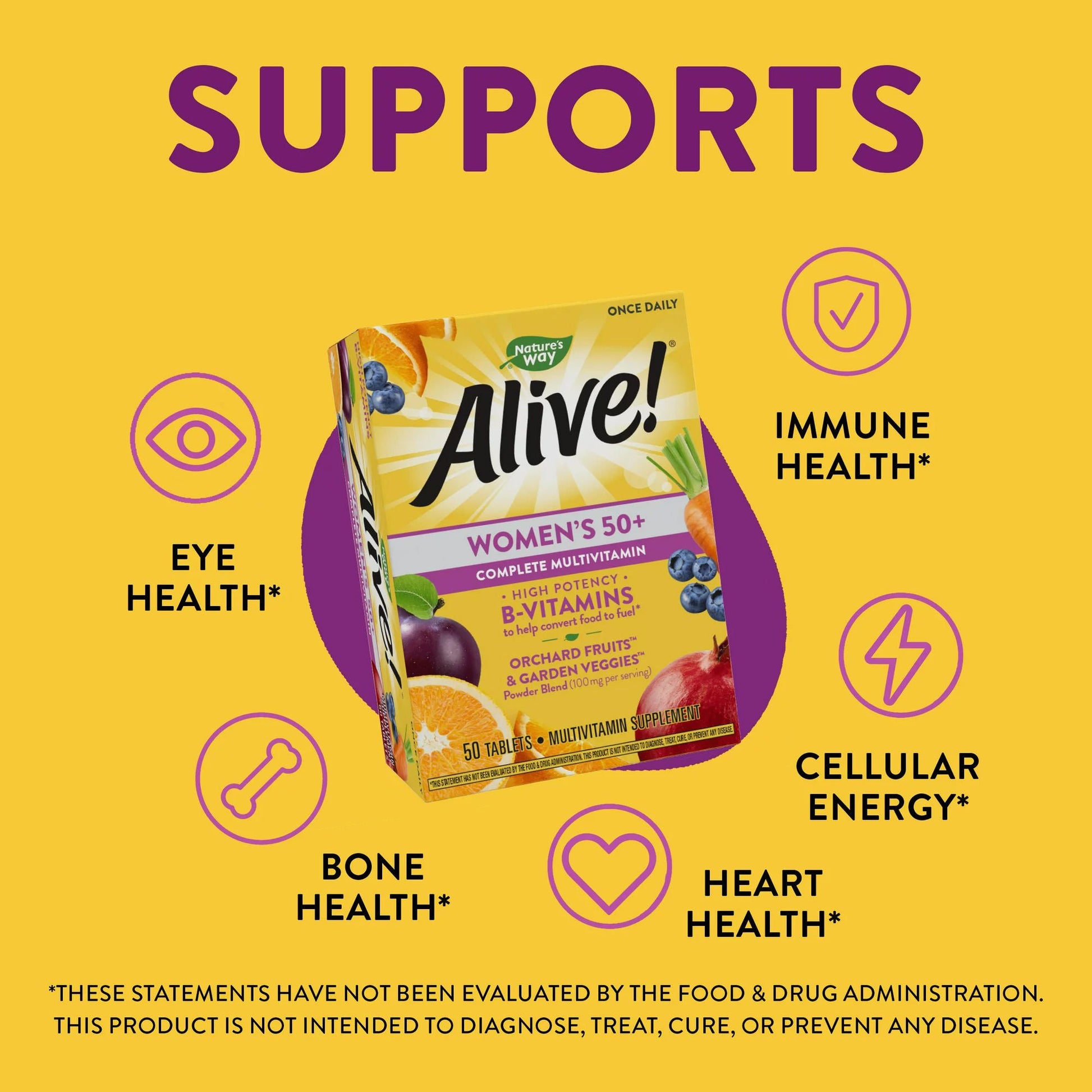 Nature's Way Alive!® Women's 50+ Complete Multivitamin Tablets