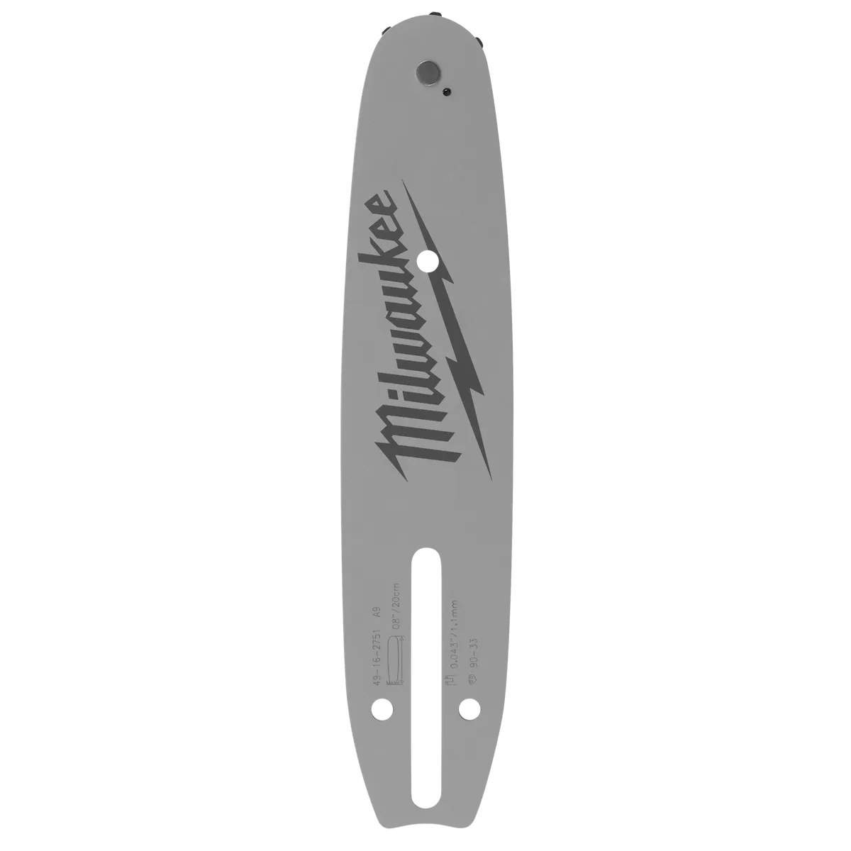 Milwaukee 8" 3/8" LOW PROFILE Pitch, .043" Gauge Guide Bar 49-16-2751