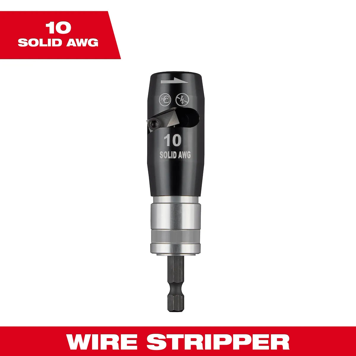 Milwaukee 10 Solid AWG Wire Stripper 48-32-6402 | Aluminum