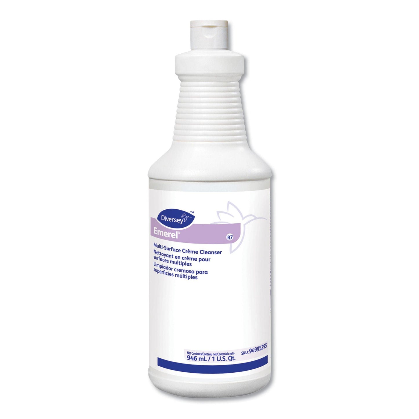 Diversey Emerel Surface Cleaner Acid Based Manual Pour Cream Bottle Fresh Scent