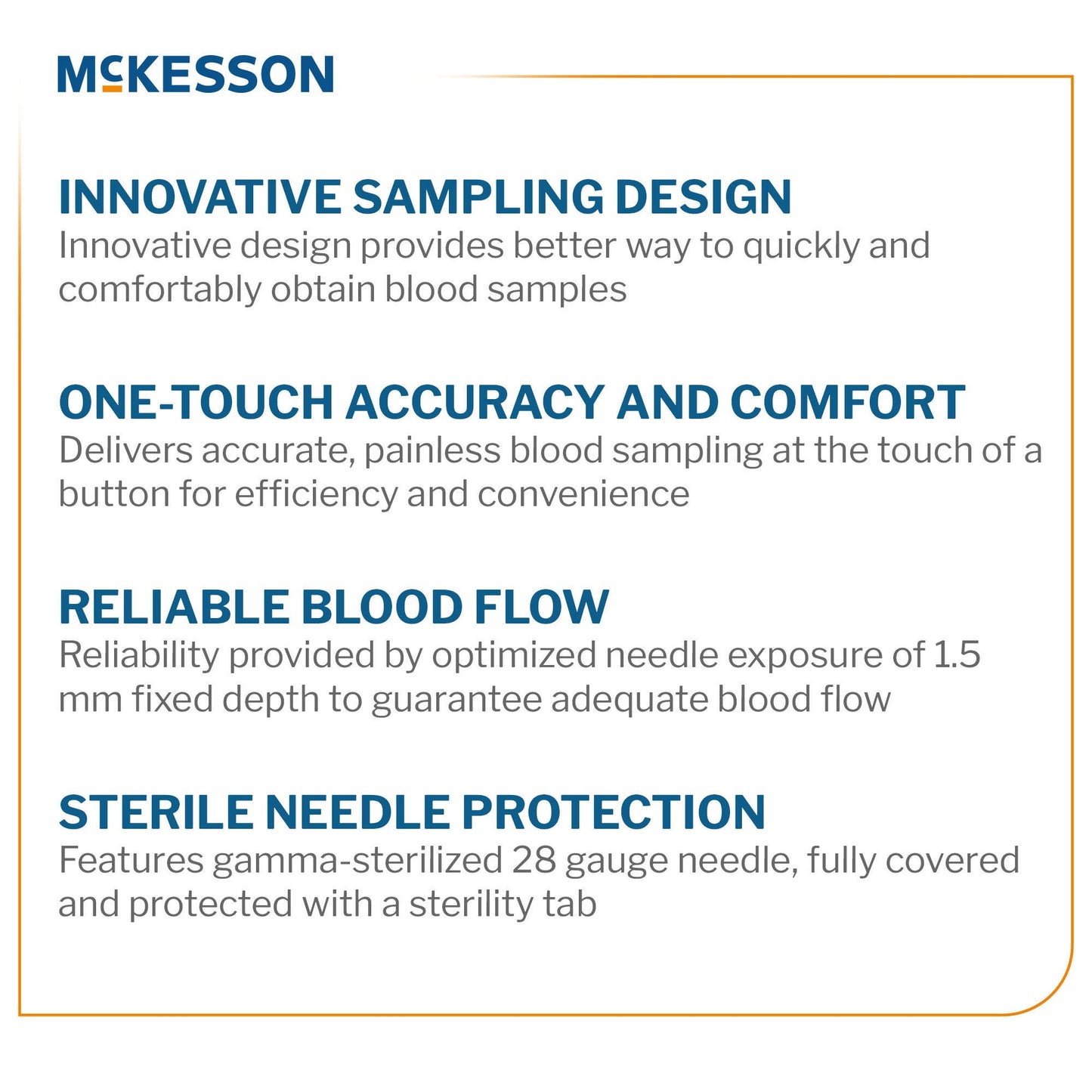 McKesson Push Button Safety Lancet