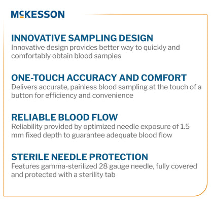 McKesson Push Button Safety Lancet