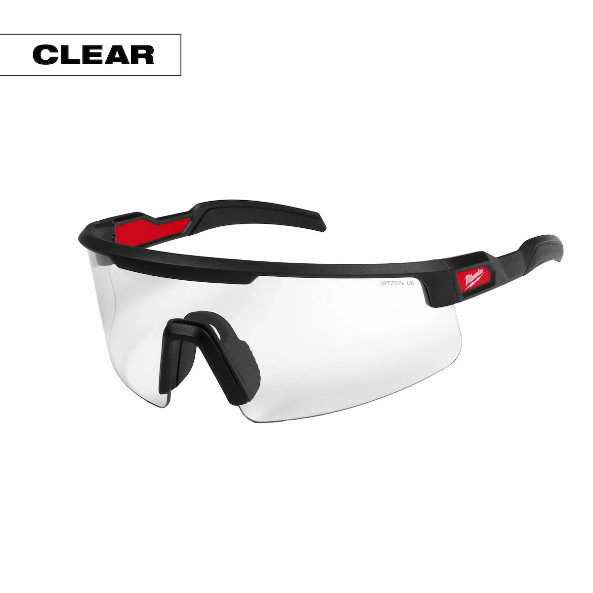 Milwaukee Wrap Around Safety Glasses - Clear Anti-Scratch Lenses 48-73-2505