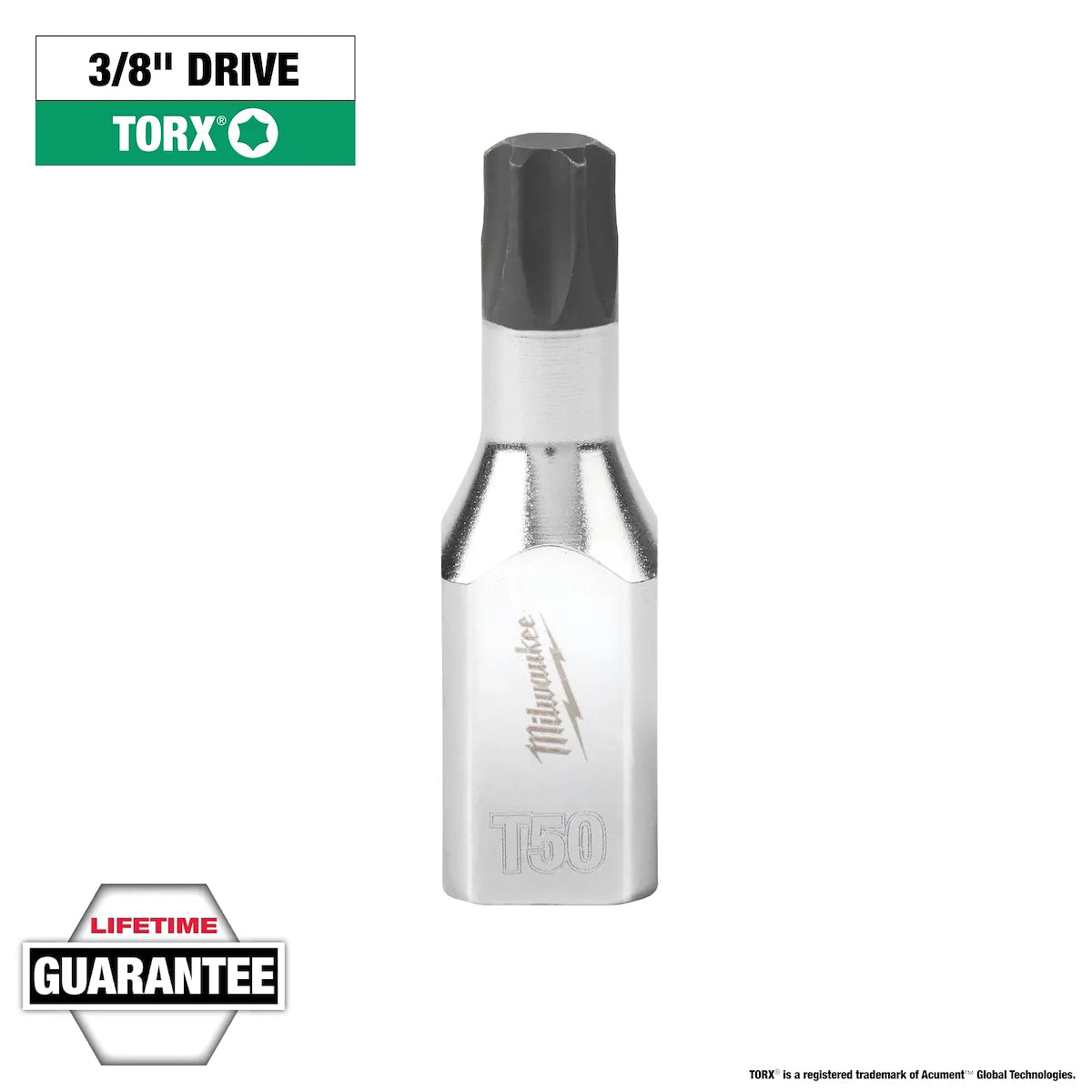 Milwaukee 3/8" Drive T50 TORX Bit Socket 45-34-1017 | 3/8 in Drive