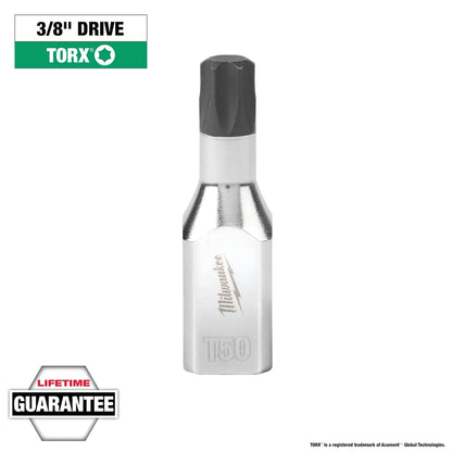 Milwaukee 3/8" Drive T50 TORX Bit Socket 45-34-1017 | 3/8 in Drive