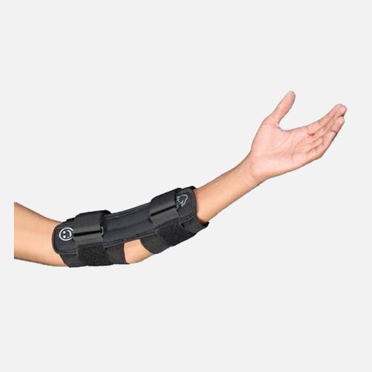 Elbow Brace Hook and Loop Closure Black